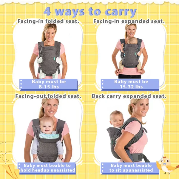 cn-11134207-7r98o-lv2y235j1nf1f9.webp Infantino 4 in 1 Baby Carrier