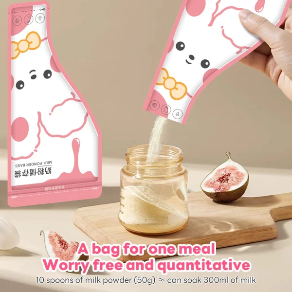 30pcs Disposable Baby Milk Powder Storage Bag Formula Plastic Leakproof BPA Free