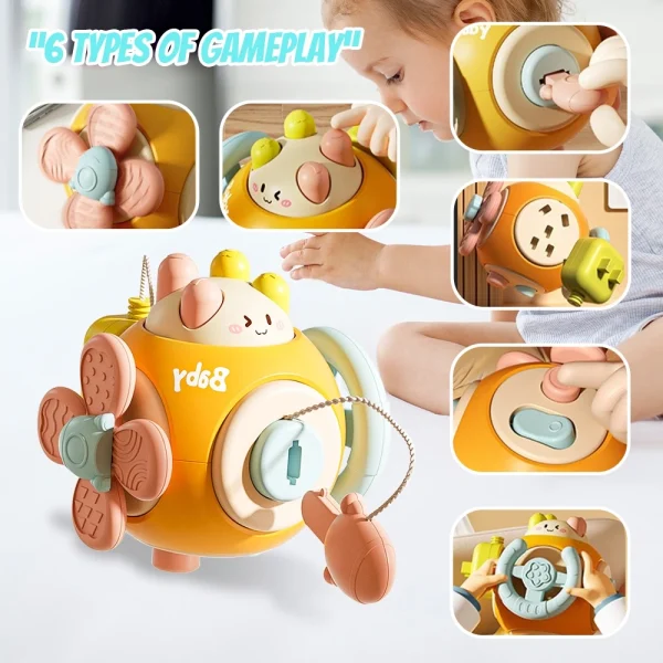 6in1 Baby Busy Cube Toys Multi Play Fine Motor Skills Sensory Toddler