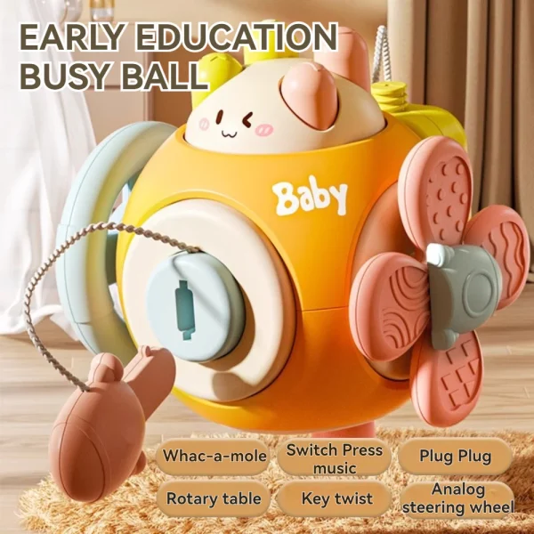 6in1 Baby Busy Cube Toys Multi Play Fine Motor Skills Sensory Toddler
