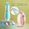 6 in 1 Electric Nail Trimmer File Clipper Baby Adult Pedicure Manicure Set