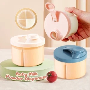 4 Grid Baby Milk Powder Snack Food Storage Container Box