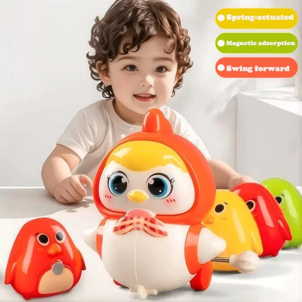 Walking Animal Baby Swinging Magnetic Chicken Clockwork Toy