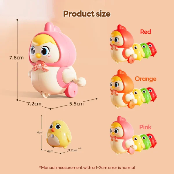 Walking Animal Baby Swinging Magnetic Chicken Clockwork Toy