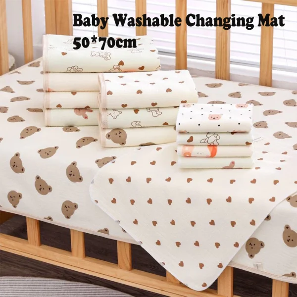 Waterproof Baby Washable Diaper Changing Mat Bed Pad