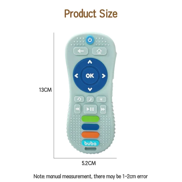 Baby Silicone Teether Remote Control Shape Sensory Chew Toys