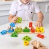 Educational Color & Shape Sorting Puzzle Toy Set for Kids Early Learning & Cognitive Development