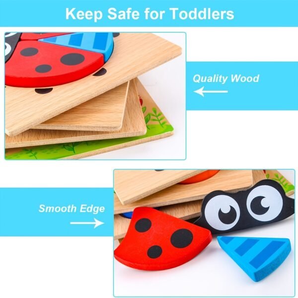 18dd3042a3b391a0d1341196d7607482.jpg Thick Wooden Animal & Vehicle Puzzle Educational Toy Set for Kids Early Learning Play