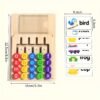 Educational Letter Matching Spelling Board Toy with 12 Double-Sided Learning Cards for Kids Early Education