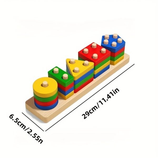 Educational Color & Shape Sorting Puzzle Toy Set for Kids Early Learning & Cognitive Development