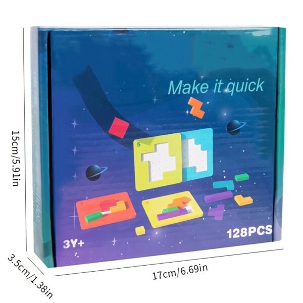 3D Puzzle Battle Toy Set with 20 Challenge Cards Educational Logical Thinking & Brain Training Game