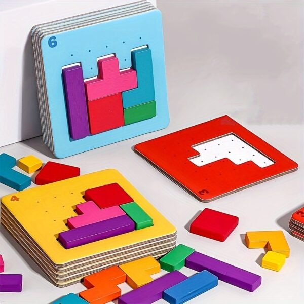 3D Puzzle Battle Toy Set with 20 Challenge Cards Educational Logical Thinking & Brain Training Game