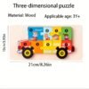 Wooden Animal Puzzle Educational Learning Toy Set for Kids Ages 3+ Creative Early Development Play