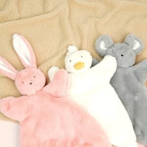 Soft Baby Lovey Security Blanket Comfort Plush Toy for Newborn Infants Sleeping & Emotional Support