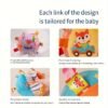Soft Plush Baby Rattle Ball Toy for Newborn Infants Early Sensory Development & Interactive Play