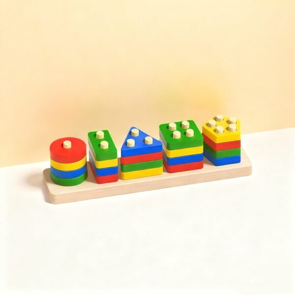 Educational Color & Shape Sorting Puzzle Toy Set for Kids Early Learning & Cognitive Development