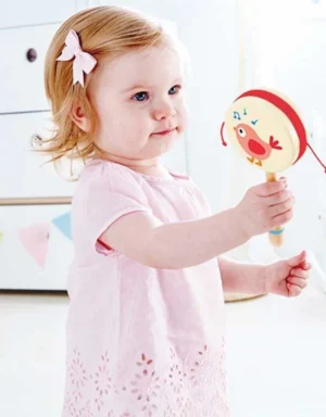 hape-TwitteringBirdDrum-shapedRattle-E8380-2.webp Bird Drum Shaped Rattle